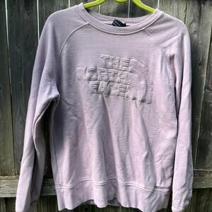 The north face purple crewneck